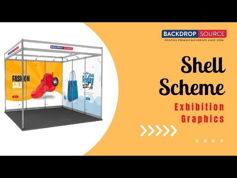 Shell Scheme Exhibition Graphics for 20ft Wide x 10ft Depth Booth