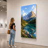 Wall-Mounted SEG Fabric display - 0.8" Depth