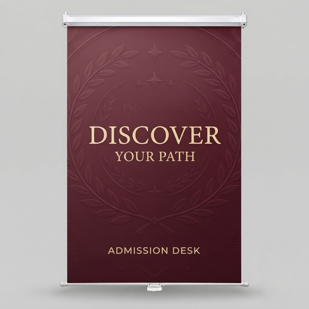Retractable Hanging Backdrop with Clamps for Campus Halls