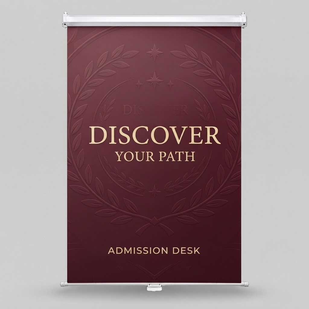 Retractable Hanging Backdrop with Clamps for Campus Halls