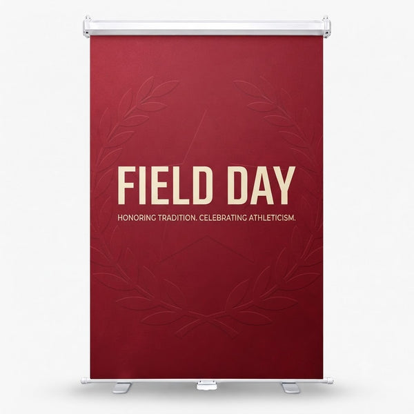 Retractable Hanging Backdrop with Clamps for Campus Halls