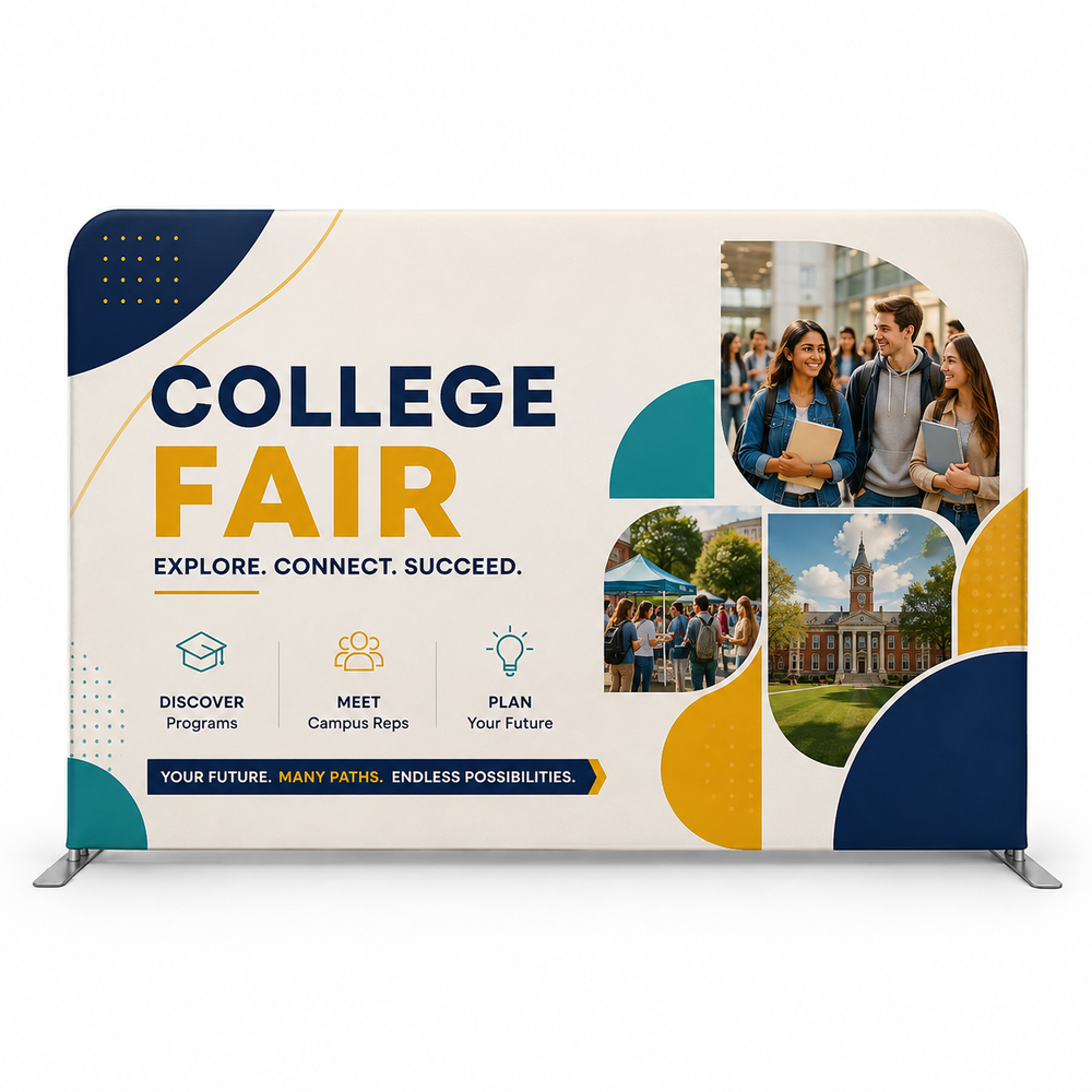 School Event Backdrop – 10ft W x 3ft H