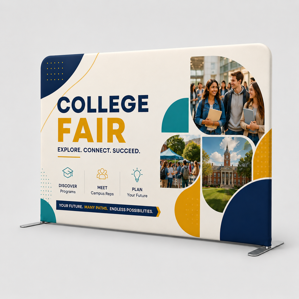 School Event Backdrop – 10ft W x 3ft H