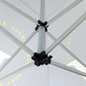 10ft x 10ft Fabric Canopy Kit with Waterfall Shelves & TV Mounts