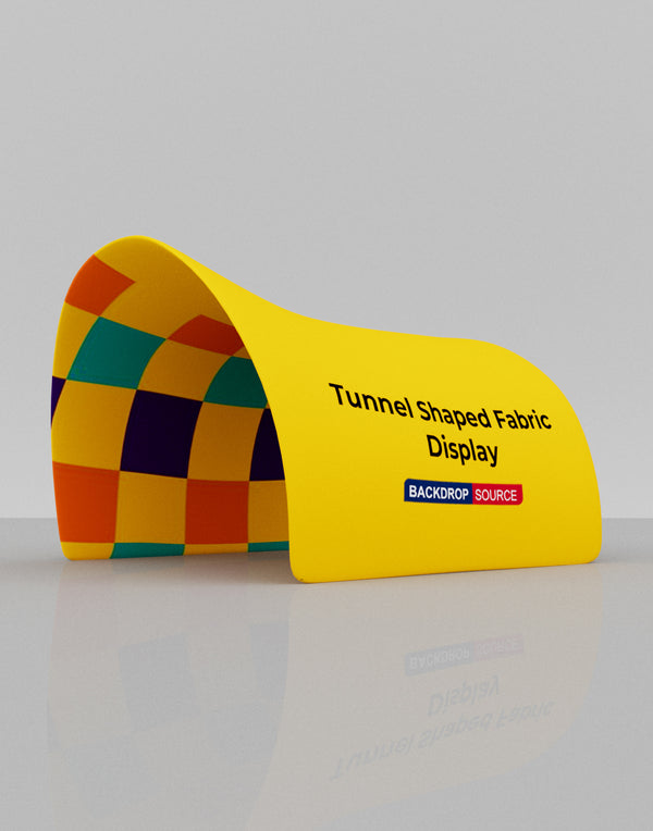 Expositor de tejidos en forma de túnel