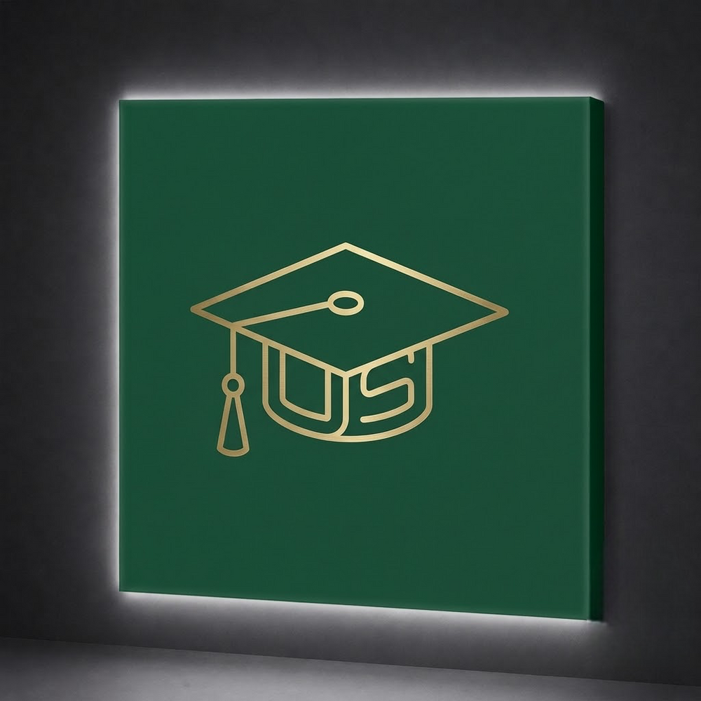 Wall-Mounted SEG Light Box for Admissions Offices