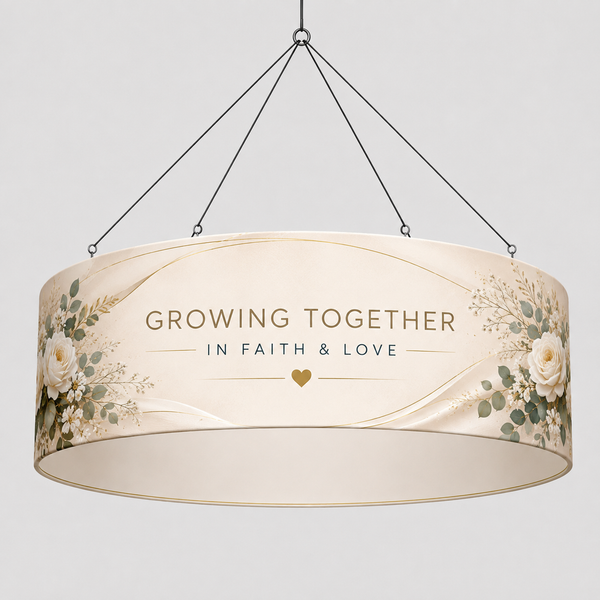 Church Sanctuary Circle Hanging Banner