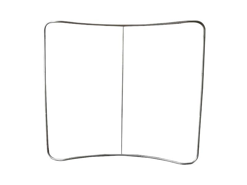 Church Welcome Back Sunday at 10 AM Curved Tension Fabric Media Wall Backdrop - Backdropsource