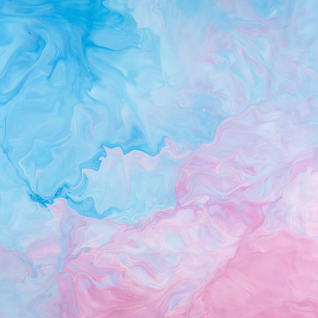 Pink and Blue Abstract Painting Backdrop - Backdropsource