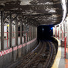 Subway tunnel in New York City subway - Backdropsource