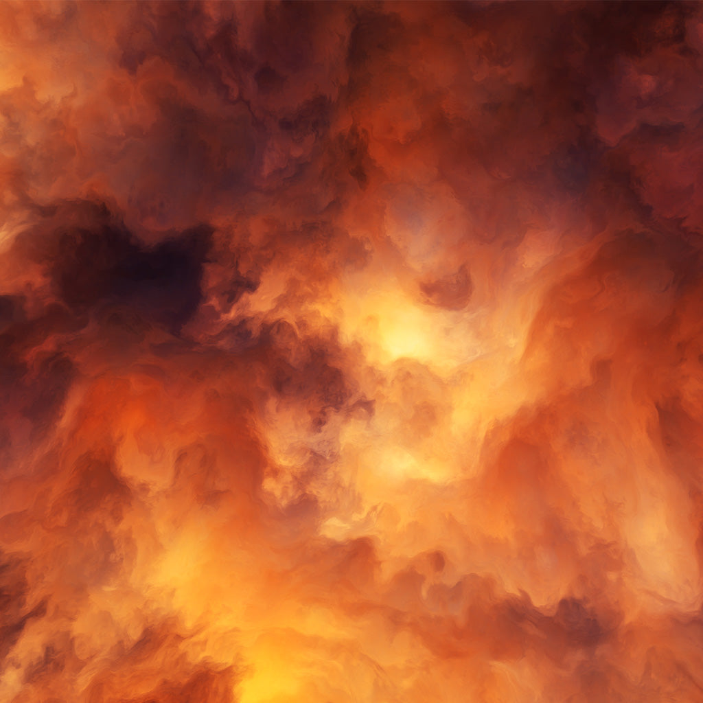 Roiling Red and Yellow Clouds of Intense Energy and Searing Heat Backdrop - Backdropsource