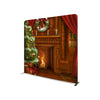 Fireplace Mantel  STRAIGHT TENSION FABRIC MEDIA WALL - Backdropsource