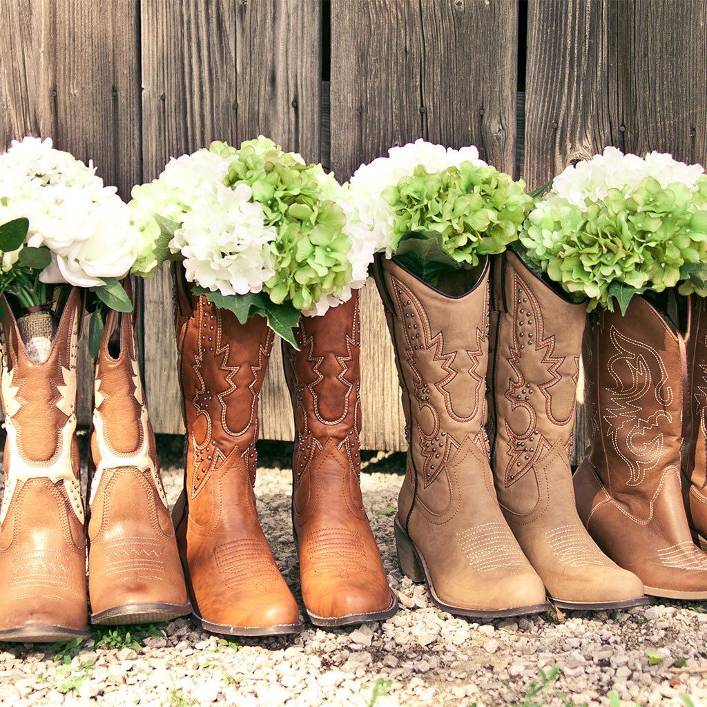 Flowers In Boots Backdrop - Backdropsource