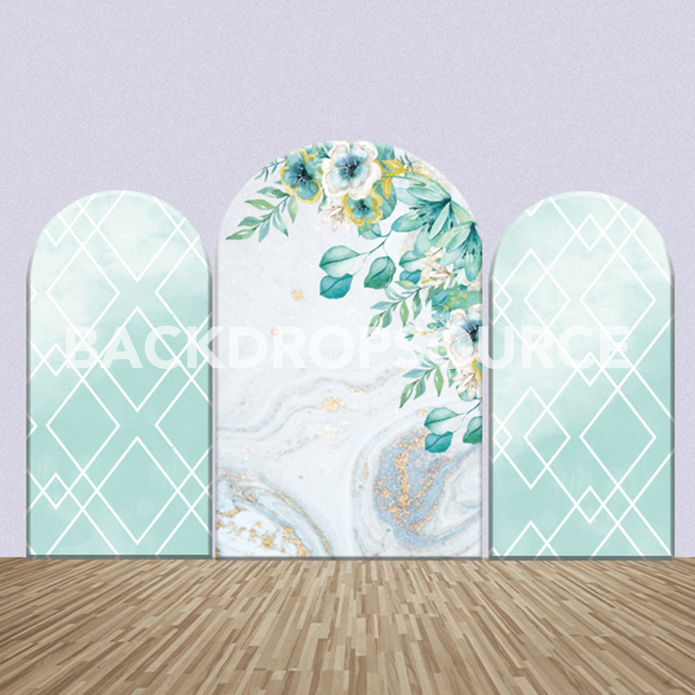Floral Themed Party Backdrop Media Sets for Birthday / Events/ Weddings - Backdropsource