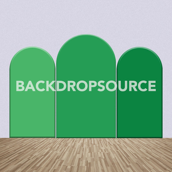 Green Color Themed Party Backdrop Media Sets for Birthday / Events/ Weddings - Backdropsource