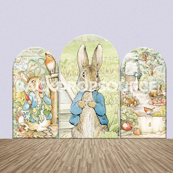 The Tale of Benjamin Bunny Themed Party Backdrop Media Sets for Birthday / Events/ Weddings - Backdropsource