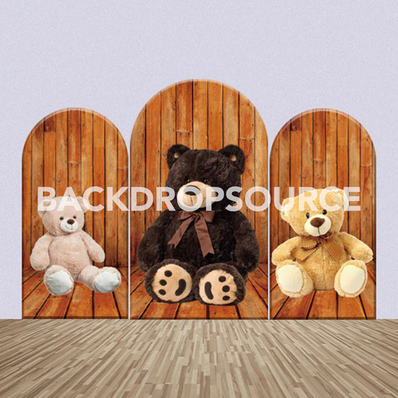 Teddy Bear Themed Party Backdrop Media Sets for Birthday / Events/ Weddings - Backdropsource
