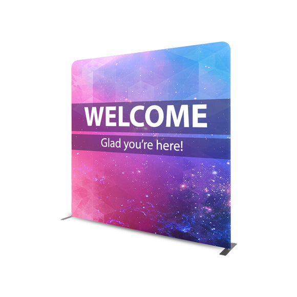 Church Welcome Banners Straight Tension Media Wall - Backdropsource