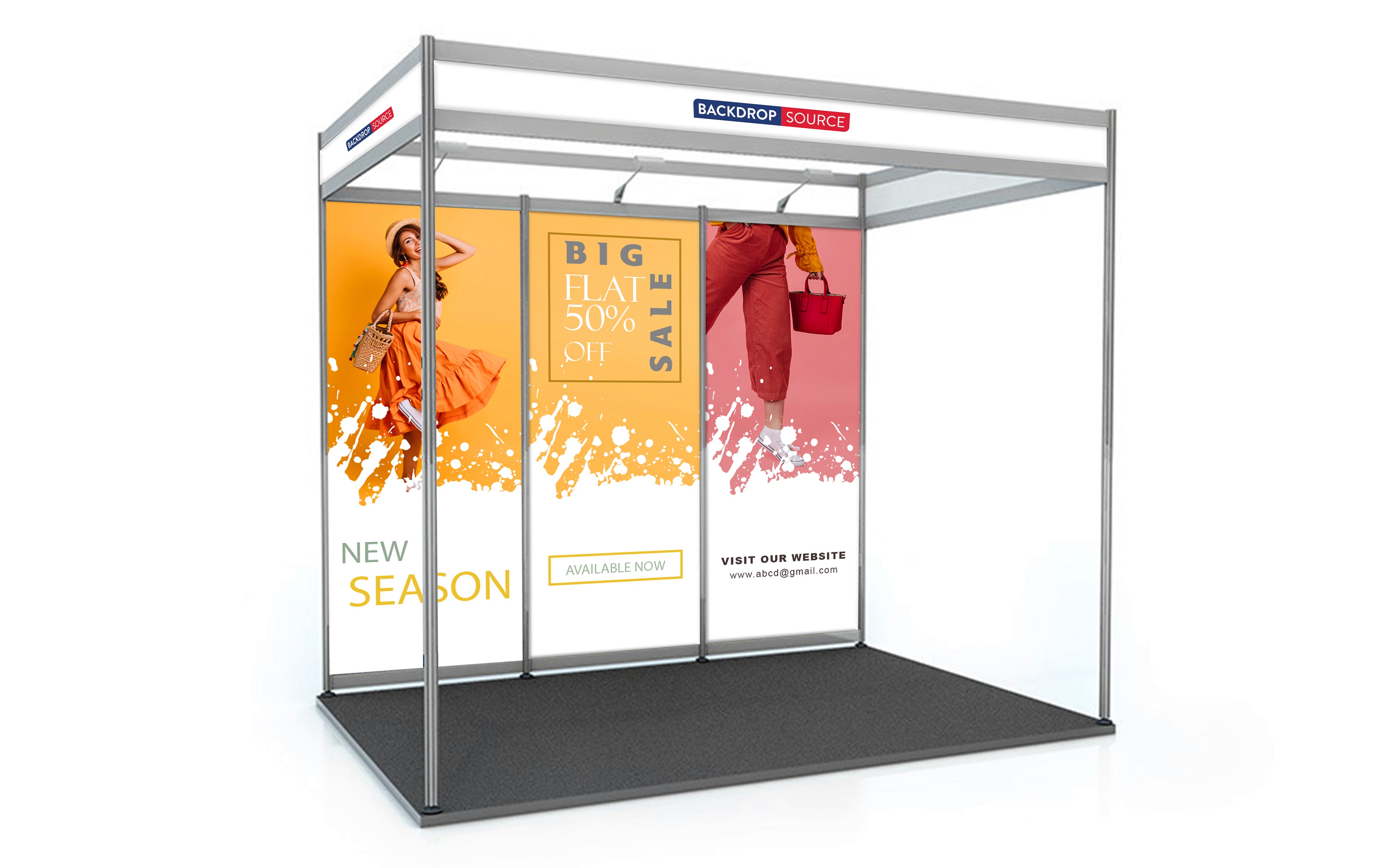 Shell Scheme Exhibition Graphics for 10ft Wide x 6.5ft Depth Booth