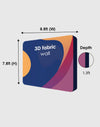 3D Wall Box Tension Fabric Media Display - Backdropsource
