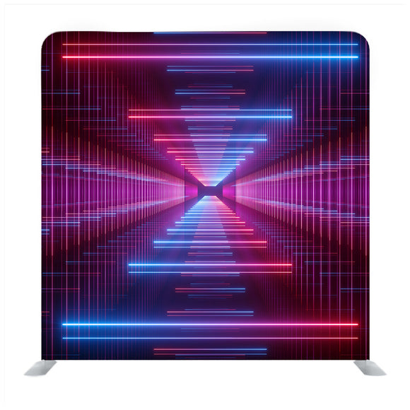 3D Render Glowing Lines Media Wall - Backdropsource