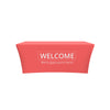 We're Glad You're Here Stretched Tablecloth Cover - Backdropsource