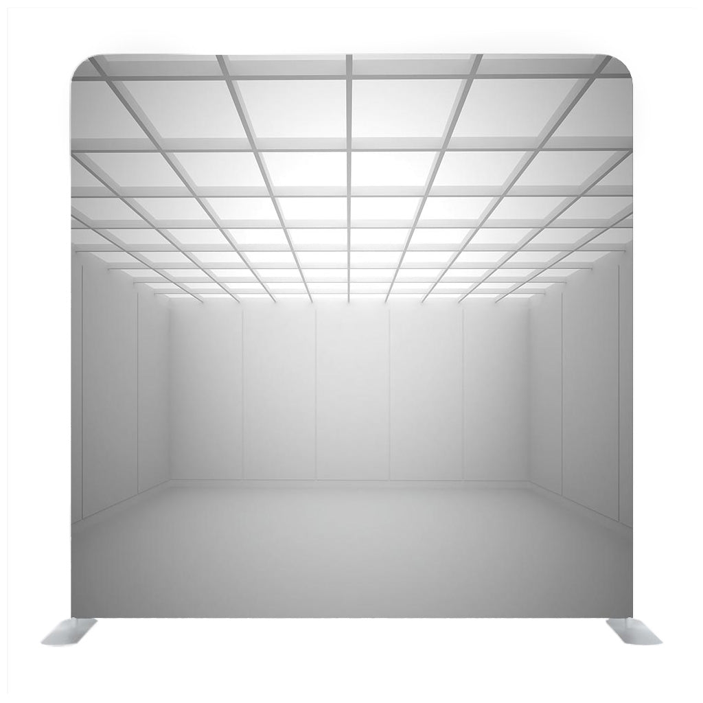Silver Steel Roof Media Wall - Backdropsource