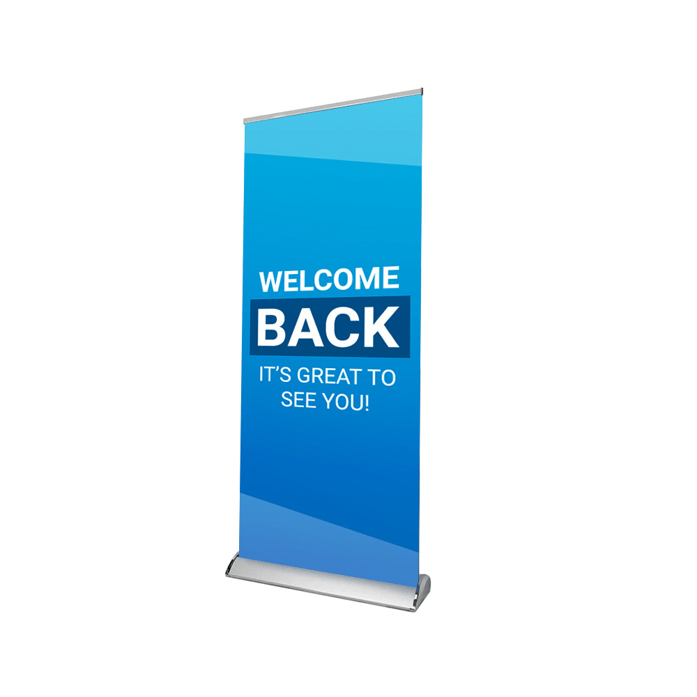 Church Welcome It's Great To See You Retractable Banner Stand - Backdropsource