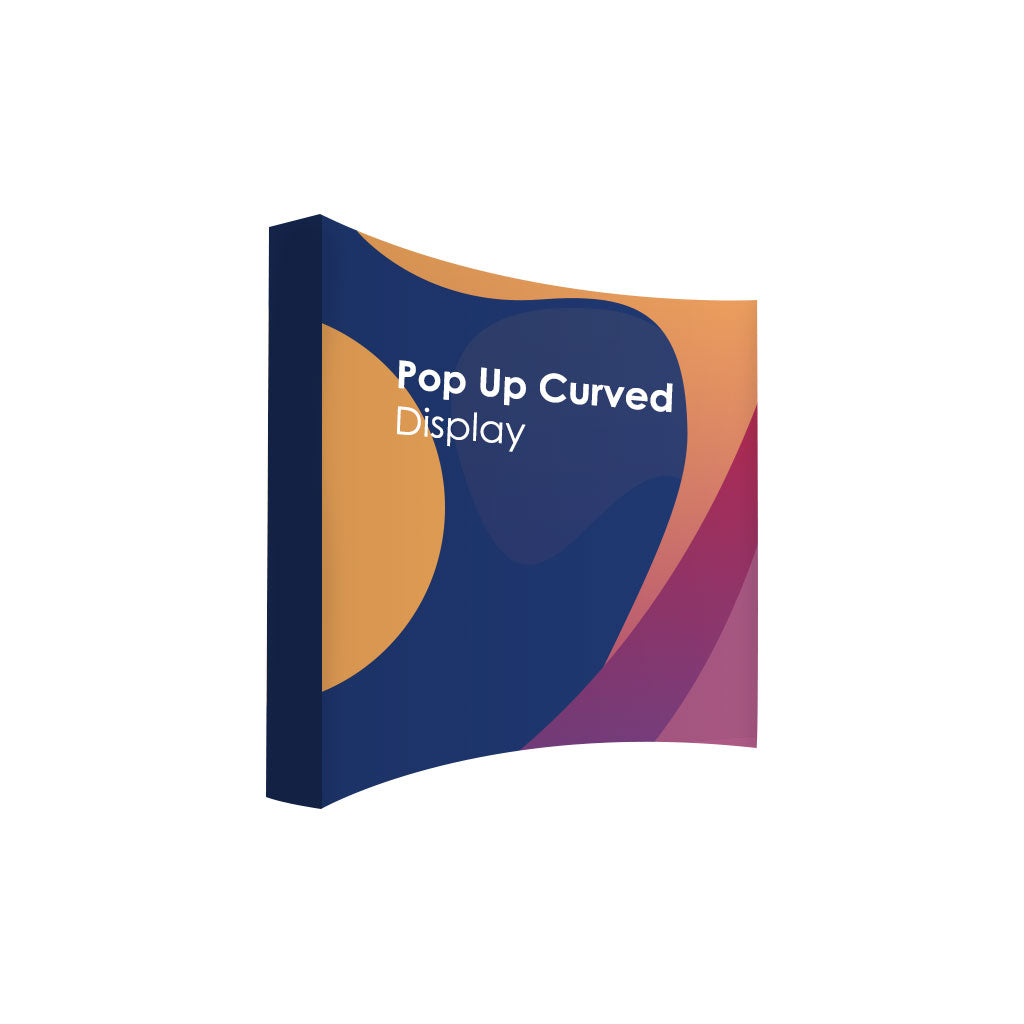 Pop Up Curved Velcro Media Wall