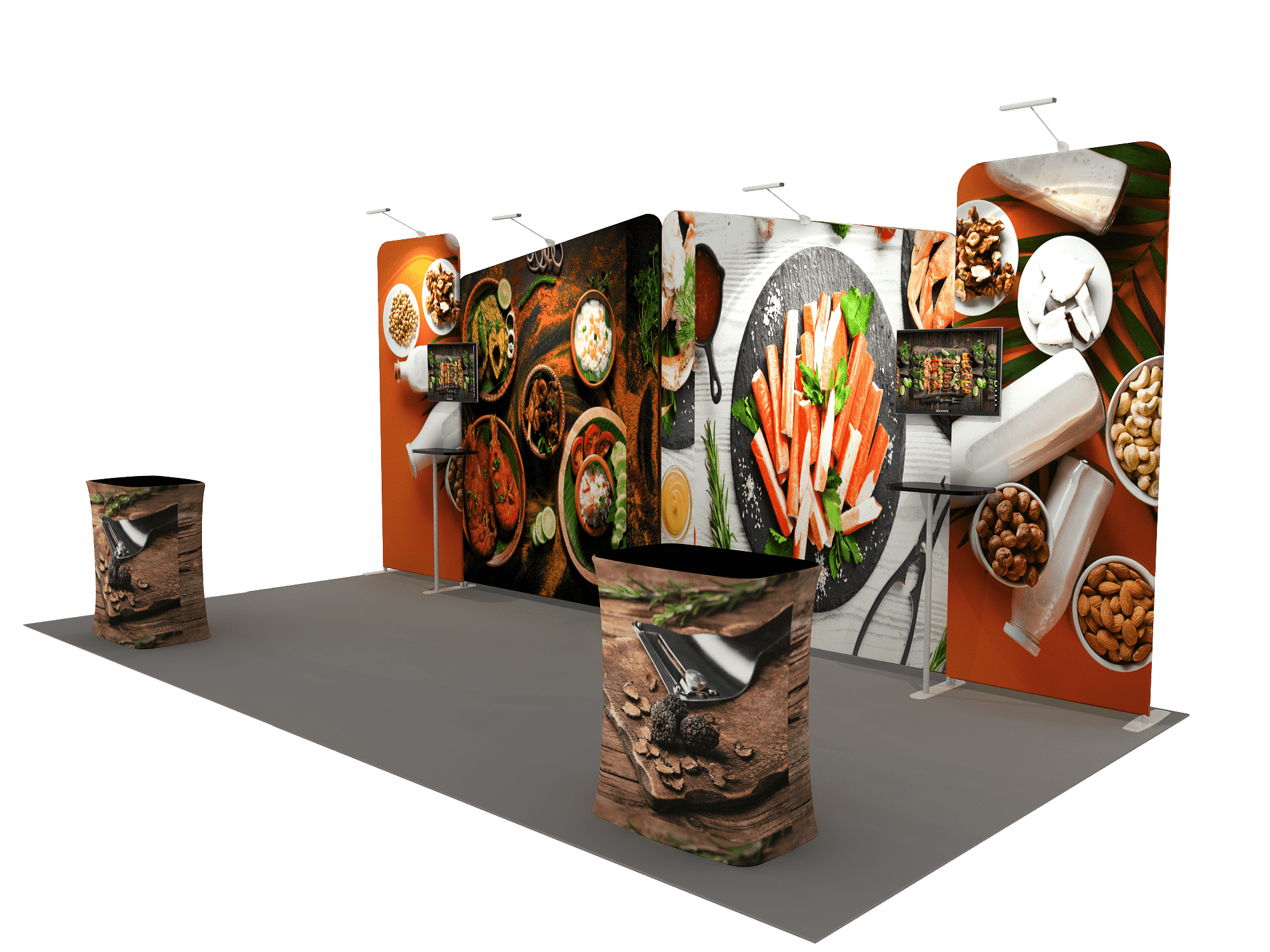 Product Exhibit 20ft x 10ft Portable Exhibit Display – Model 1 | Trade Show Booth USA ...