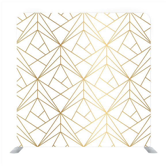 Abstract Light Three-Dimensional Background Of A Set Of Triangular Elements Of Parametric Variable Height And Shape With Metallic Shiny Edges. Media Wall - Backdropsource