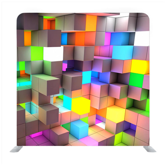 Abstract background color light cubes Backdrop - Backdropsource
