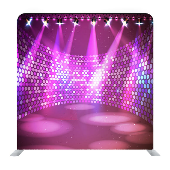 Abstract Sparkling Pink Backdrop With Blurry Bokeh Dots And Spotlight Media Wall - Backdropsource