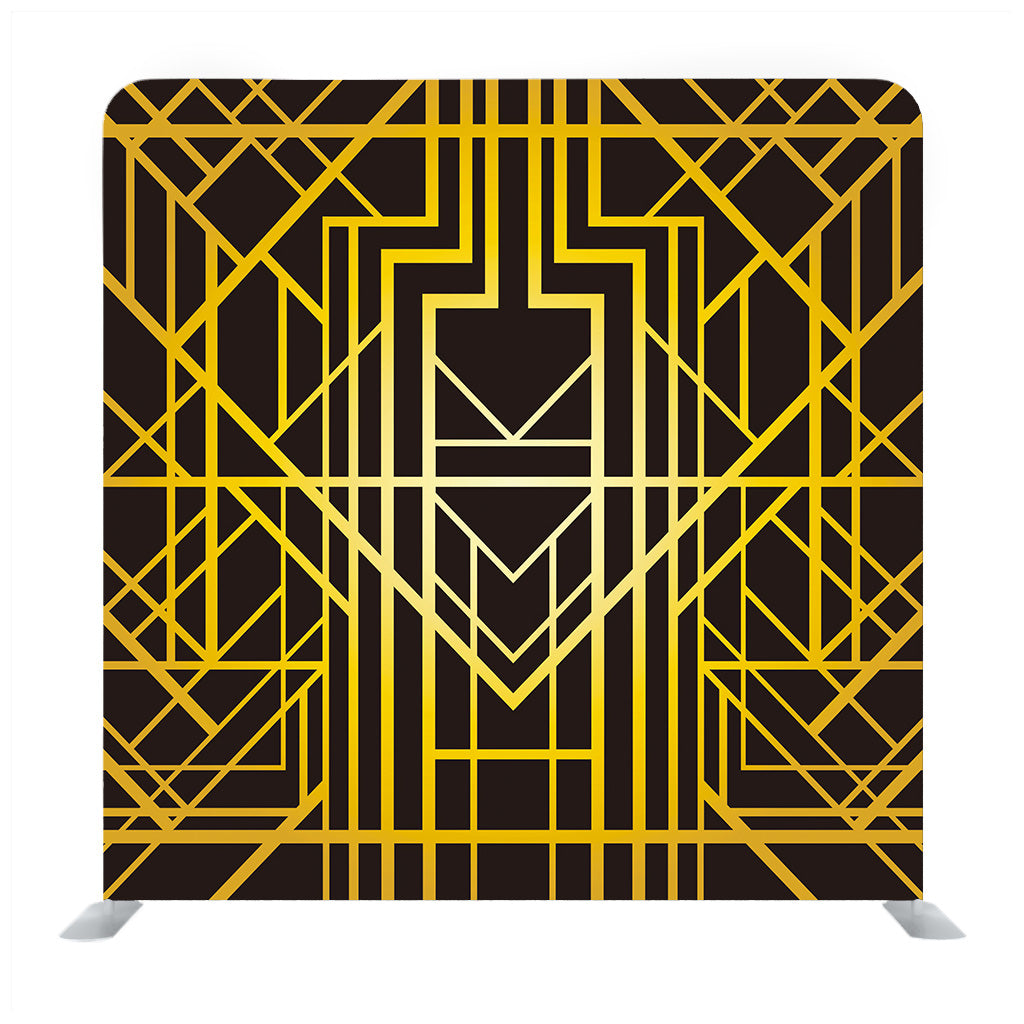 Art Deco Geometric Pattern Media Wall - Backdropsource