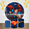Super Man Event Party Round Backdrop Kit - Backdropsource