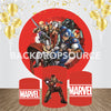 Marvel Studio Event Party Round Backdrop Kit - Backdropsource