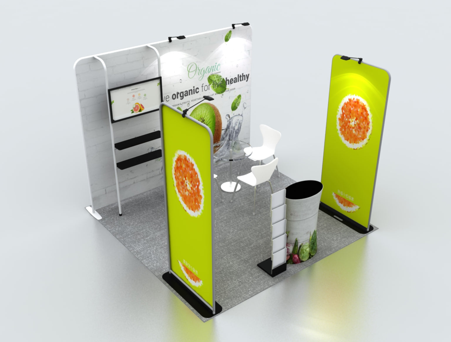 Premium Exhibition Kit for 10ft Wide Booths - Backdropsource
