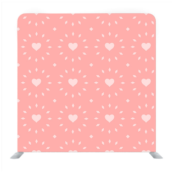 Baby pink heart pattern with pink backdrop - Backdropsource