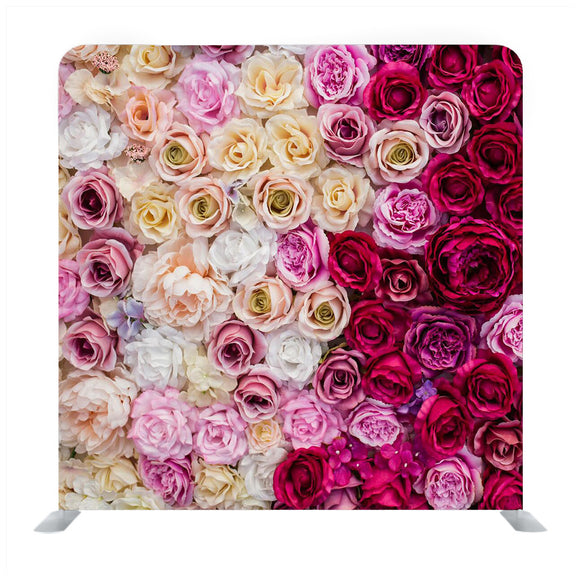 Beautiful Rose Flowers Decor Background Media wall - Backdropsource
