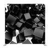 Black 3D Cubes Textured Media Wall - Backdropsource