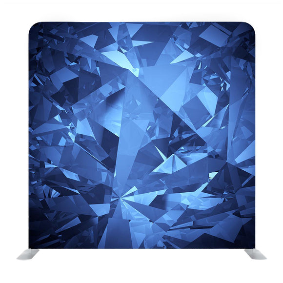 Blue 3D Diamond Media Wall - Backdropsource