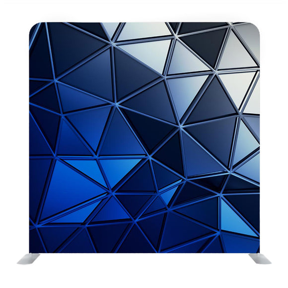 Blue 3D Triangle Abstract Media Wall - Backdropsource