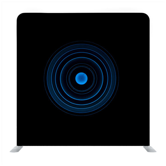 Blue Circle With Black Back Ground Backdrop - Backdropsource