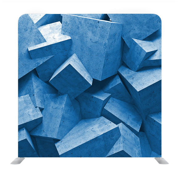Blue Cement Cubes Media Wall - Backdropsource