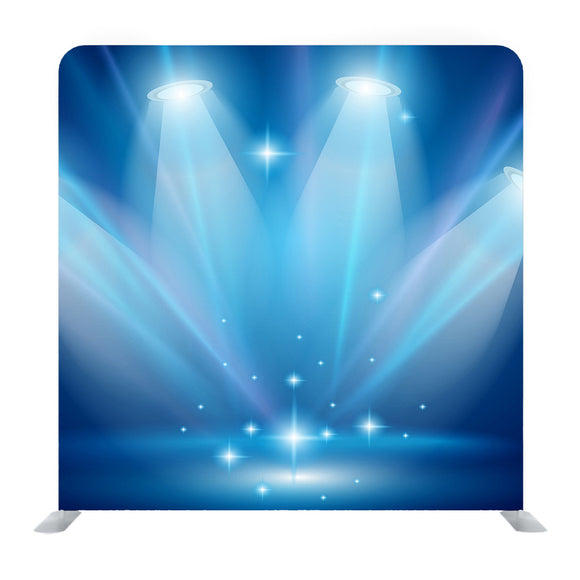 Bright Magic Spotlights with Blue Rays And Glowing Effect Background Media Wall - Backdropsource