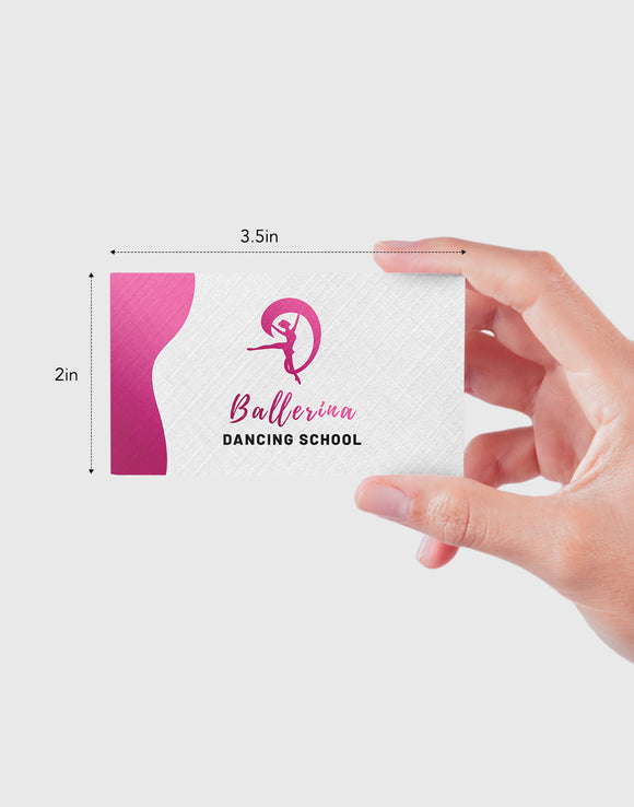 Texture Canvas White Business Card