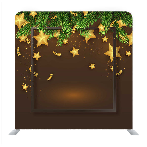 Card With Golden Stars Art Media Wall - Backdropsource