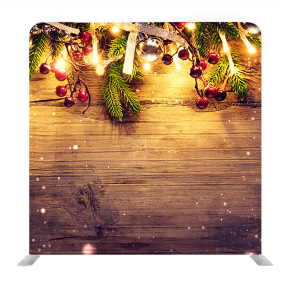 Christmas Decor Lights Media Wall - Backdropsource