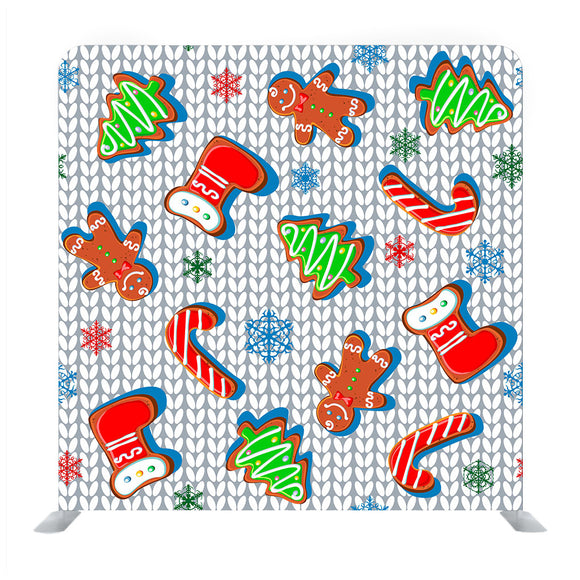 Christmas Pach work Media Wall - Backdropsource