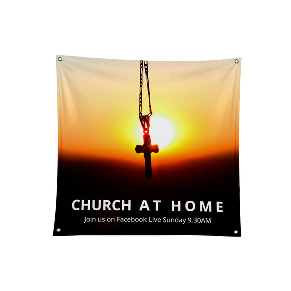 Church Covid -19 Fabric Banner - 02 - Backdropsource